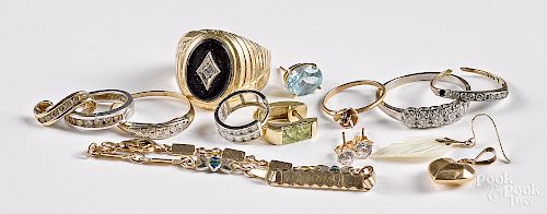 14K gold gemstone jewelry