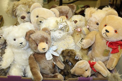twelve Grisly West German Teddy bears