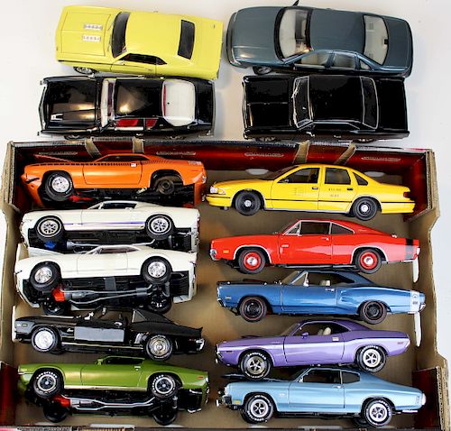 fourteen American Muscle diecast cars