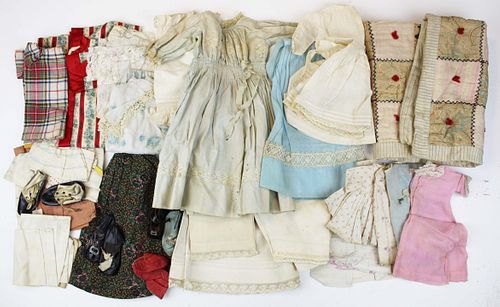 ca 1900 doll clothes, dresses, shoes