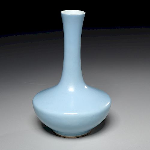 Chinese clair de lune Tianqiuping vase