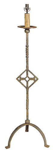 A Gothic Wrought Iron Torchère 