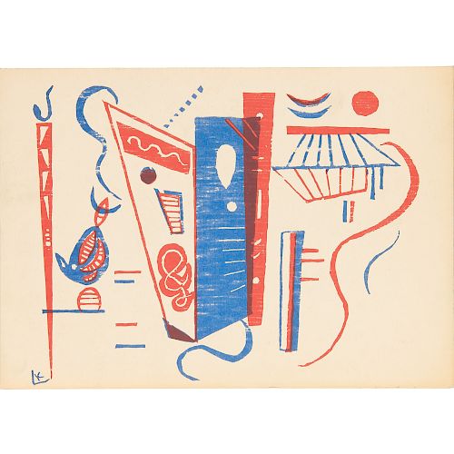 Wassily Kandinsky, "Composition in Red and Blue"