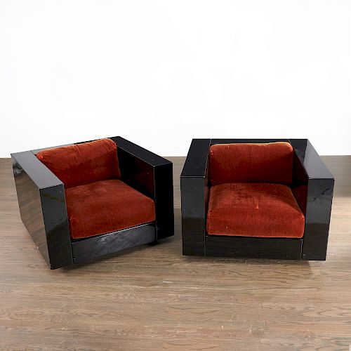 Saratoga lounge chairs, Lella & Massimo Vignelli