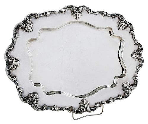 Whiting Sterling Oval Tray