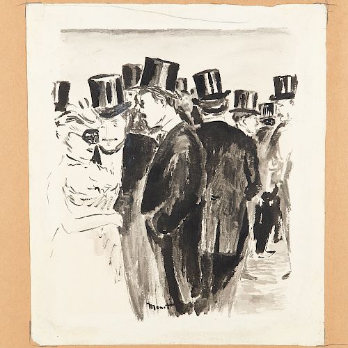Edouard Manet (attrib.), "Le Bal de Opera"