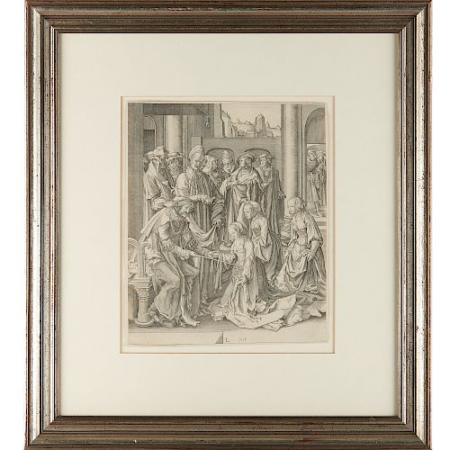 Lucas van Leyden, "Esther before Ahasuerus", 1518