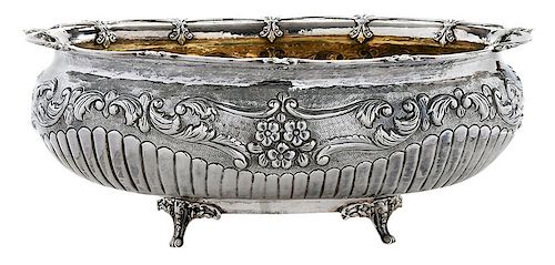 Oval Continental Silver Bowl