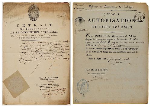 Two French Republic Documents