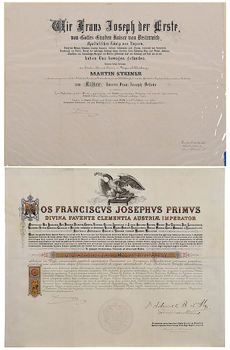 Two Austro-Hungarian Franz Josef Documents