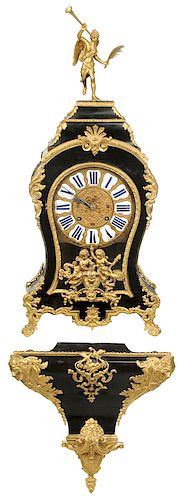 A Louis XIV Clock with Bracket