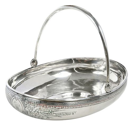Russian Silver Basket