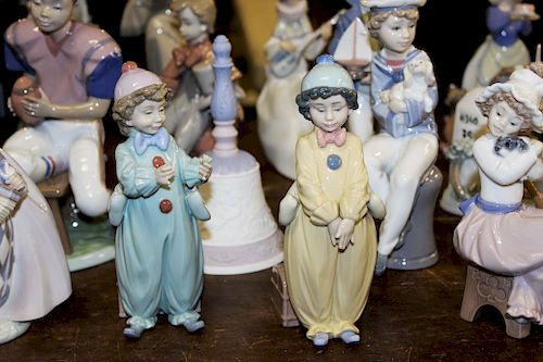 Collection of Lladro Spanish porcelain figurines