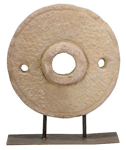 Round Stone Bi Carving on Modern Stand