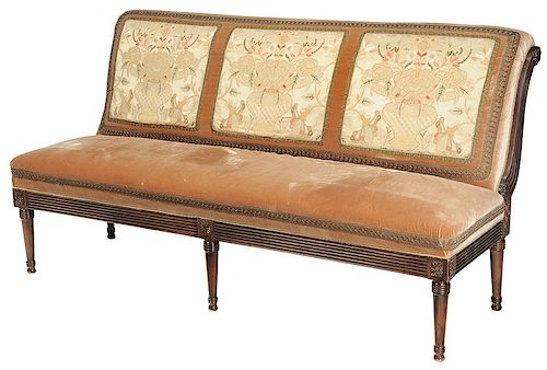A Classical Style Velvet Upholstered Sofa