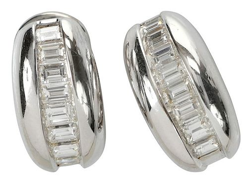 Cartier 18kt. Diamond Earrings
