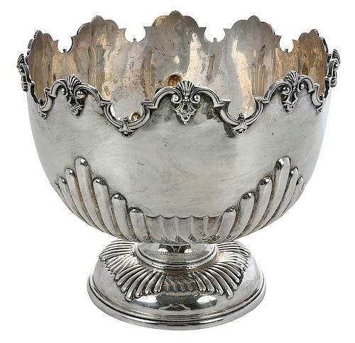 English Silver Monteith Style Bowl