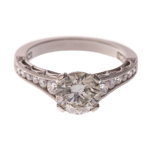 A Ladies 2.00ct Diamond Ring in Platinum by Tacori