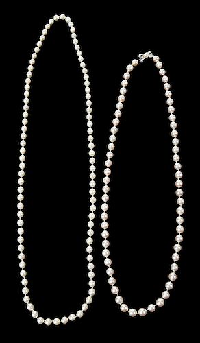 Two Pearl Necklaces