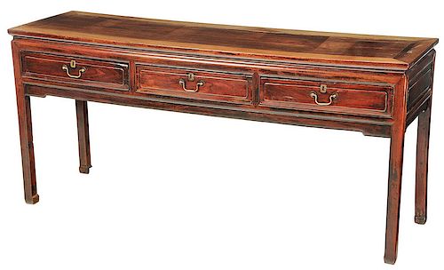 Antique Chinese Hardwood Scroll Table