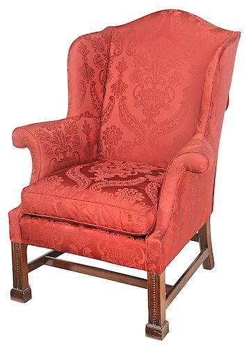American Chippendale Mahogany Easy Chair