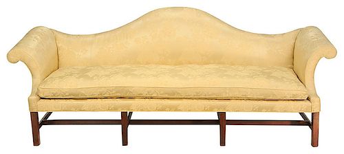 An American Chippendale Camel Back Sofa