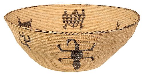 Large Western Apache Figural Basket