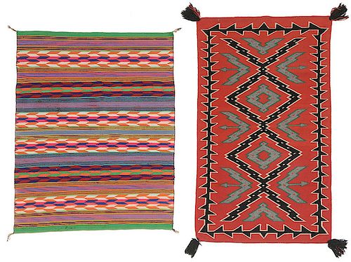 Two Southwestern Wool Weavings