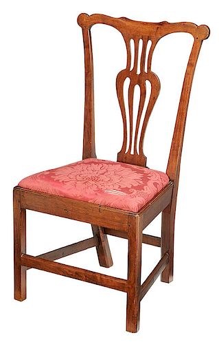 A Southern Chippendale Walnut Side Chair