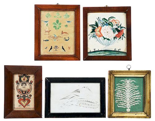 Five Assorted Works on Paper