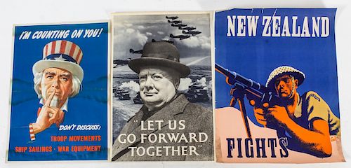 A Group of Six WWII Posters