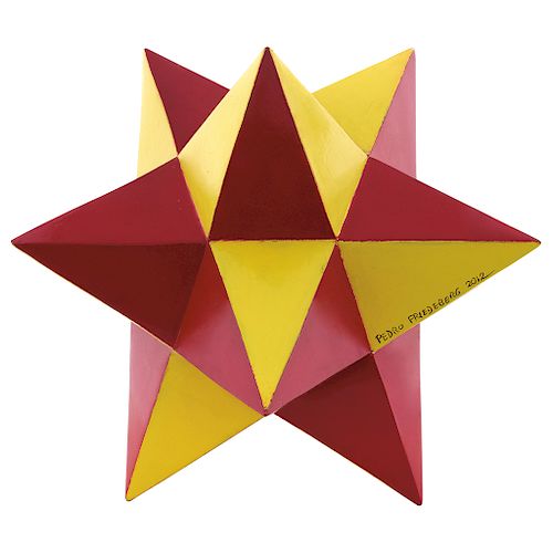PEDRO FRIEDEBERG, Estrella de 12 puntas-amarilla y roja.