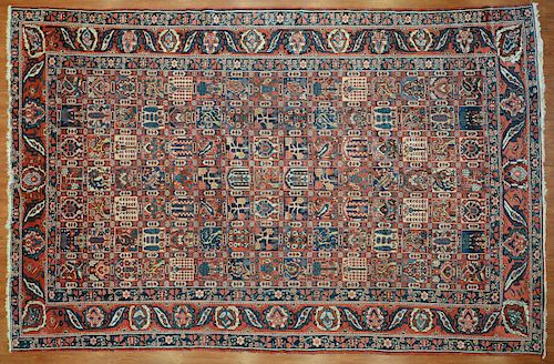 Antique Bahktiari carpet, approx. 10 x 15.6