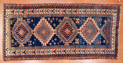 Antique Kazak rug, approx. 3.7 x 7.5