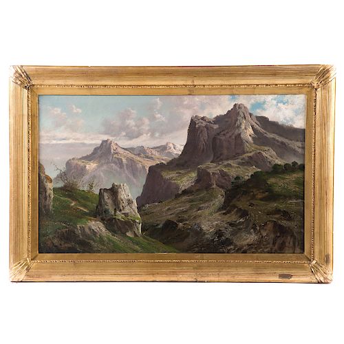 John Califano. Mountainous Landscape, oil