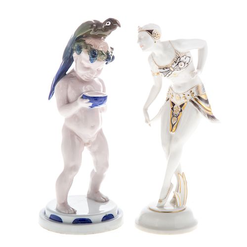 Two German porcelain figures