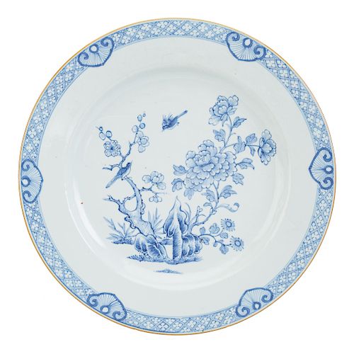Chinese Export blue/white porcelain charger