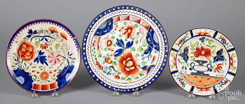 Three pieces of Gaudy Dutch porcelain, etc.
