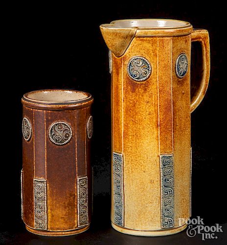 Paul Wynand, German stoneware pitcher and vase