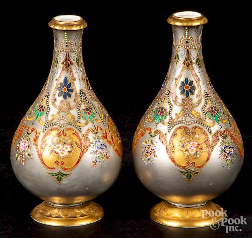 Pair of Royal Crown Derby vases