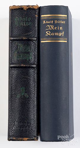 Two copies of Adolf Hitler's Mein Kampf, etc.