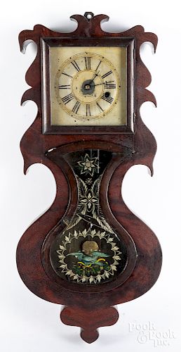 Acorn mahogany wall clock