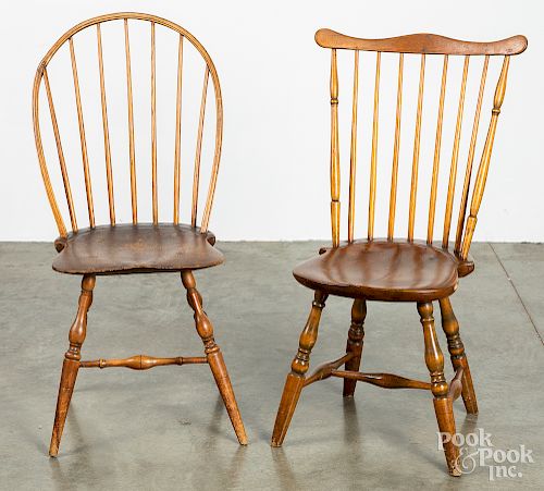 Two Pennsylvania Windsor chairs