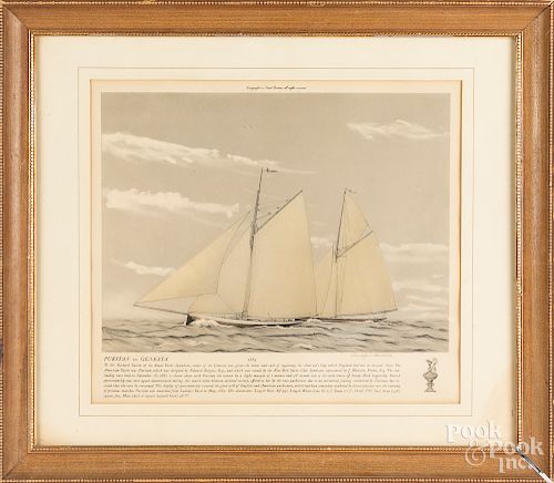 Franklin Fairchild print of the racing yachts