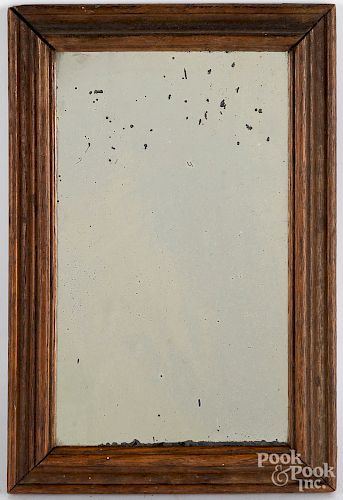 Painted frame, together with a walnut mirror