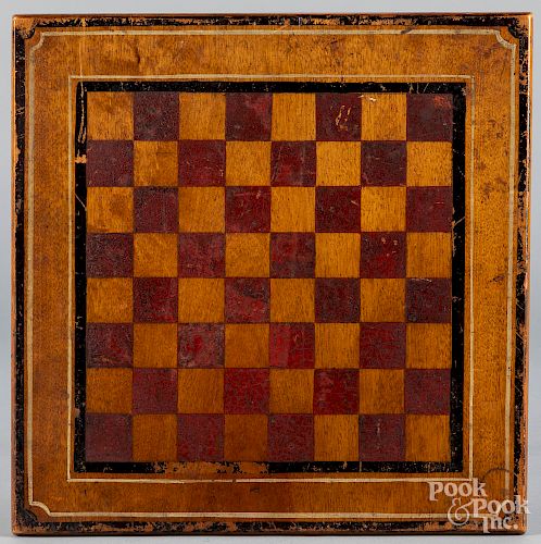 Painted walnut gameboard