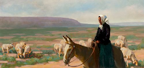 William E. Sharer (b. 1934), Navajo Sheep Herder