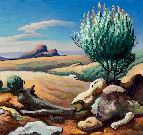 Thomas Hart Benton (1889-1975), Study for Desert Still Life