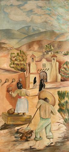 Eliseo Rodriguez (1915-2009), Untitled (New Mexico Scene)