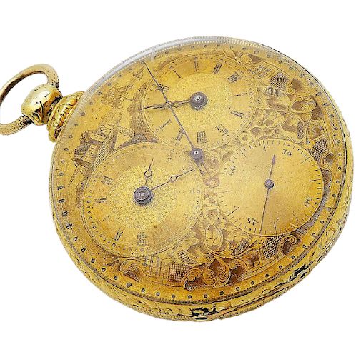 Antique Tobias Liverpool 18K Gold18 Jewel Pocket Watch